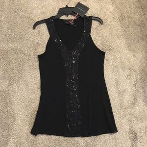 NWT Tank top with sequin detail-medium